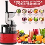 product_image_name-Generic-Slow Juicer Machine, High Yield Cold Press Juicer Blender for Fruits and Vegetables, Efficient Pulp Separation, Ideal for Juice Bars and Home Use-6