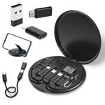 Generic 13-in-1 Multi-Function Charging Cable & SIM Card Storage Kit- Black - image 3