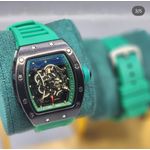 Luxury Green Silicon stainless watch for men - image 2