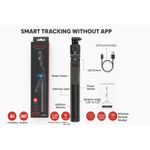 Generic C17 AI Smart Auto Tracking Selfie Stick Tripod with LCD Screen & Remote - Black - image 2