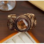 Generic Handcrafted Wire-Wrapped Crystal Cuff Bracelet – Multi - image 4