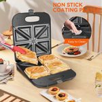 Generic 4-slice sandwich toaster maker - image 3