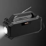 product_image_name-Hf-Portable Wireless Bluetooth Speaker with Solar Panel, FM Radio, Torch & Super Bass Outdoor Loudspeaker Black/Blue/Red -5