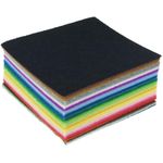 Generic 40pcs Felt Fabric Sheet 4"x4" Assorted Color DIY Craft Squares Nonwoven 1mm Thick - image 2