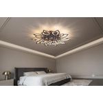 ESCLIGHTING Modern LED Ceiling Light with Remote Control - Brown