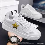 product_image_name-LVYMB-Classic Men's White Sneakers - Premium Unisex Casual Shoes - Breathable & Anti-slip Flat Sneakers for Men & Women - White - EU 41-1