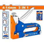 WADFOW WGU2614 3 In 1 Staple Gun - Blue/Orange/Silver