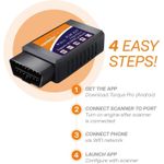 Mouniubull OBD2 Scanner & WiFi Car Code Reader – Clears Check Engine Light – Diagnose 3000 Car Codes - Wireless Car Diagnostic Scanner - image 3