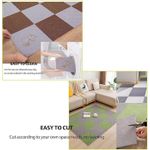 Generic 10-Piece Set interlocking Floor Mat 30x30cm Self-Adhesive Floor Tiles — Peel-and-Stick Carpet Tiles - image 8