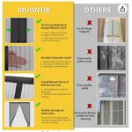 product_image_name-Generic-Mesh Magnetic Screen Door Fresh Air Flow & Keep Bugs Out - 210cmX110cm - Black-2