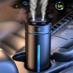 product_image_name-TodyJeyHo-Car Diffusers for Essential Oils, 450ml Small Humidifier, Mini USB Air Scent Small Humidifier LED 7 Color Changing,Dual Mist Ports, AI Smart Start,for Car Room Home Office Bedroom-1