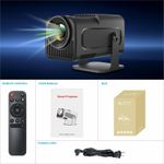 Generic 1080P 4K Android 11 Projector With Wifi 6 Bluetooth 5.0 Support Miracast / Airplay / DLNA UK Plug - image 8