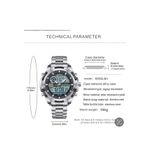 Luxury Original men’s silver dual face watch - image 2
