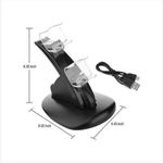 product_image_name-Generic-Controller Charger Dock LED Dual USB PS4  Charging stand station Cradle for Sony PlayStation 4, PS4 PS4 pro Slim controller - Black -3