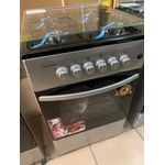 Volcano Silver 4 Burner Gas Stove With Oven Grill and Glass Top