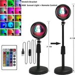 product_image_name-Generic-USB Powered Remote Control 16 Color Sunset Lamp/Adjustable Projector Lamp-3