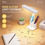 Generic Multifunctional LED Desk Lamp with Pen Holder & Phone Stand - Charger head & USB cable - image 6