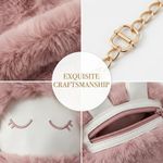 STY Girls Cute Sheep Plush Bag 2-in-1 Wearing Ways Small Bag - image 4