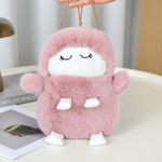 STY Girls Cute Sheep Plush Bag 2-in-1 Wearing Ways Small Bag - image 7