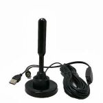 Portable Digital Tv Antenna with USB Cord - Black