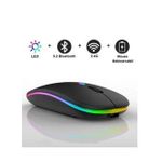 White Label W10 Bluetooth Wireless Dual Mode Mouse - Black - image 2