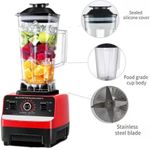 SILVER CREST 2in1 Heavy Duty Commercial Grinder Unbreakable Blender 2.0L - Red/Black - image 3