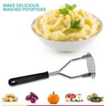 product_image_name-AD-Multifunctional Manual Potato/Fruit /Vegetable Masher for Cooking - Sliver -3