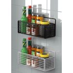 product_image_name-Generic-Adhesive Bathroom Organizers Storage, Drill-Free Shower Shelves, Black Bathroom Shower Shelf for Bathroom - black, White -6