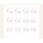 Fashion 24 PCS Wearing Nails - Minimalist Gold Cross Grid - image 4