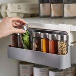 Generic Under Shelf Spice Rack + 7 Containers