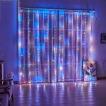 Generic 3m X3m Interior String Lights Led Copper Wire Usb Remote Control Colorful Christmas Decoration Curtain Lights - image 2