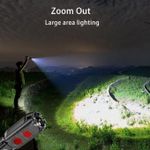 Generic LED multi-functional telescopic zoom strong light long battery life waterproof flashlight - image 5