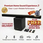 product_image_name-Generic-Elevate Audio S332W Soundbar Speaker + Free Portable Music Box - Clear TV Audio, Deep Bass, Bluetooth Wireless, Easy Setup (Black)-1
