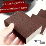 product_image_name-AD GALAXY-5pcs Magic Emery Cleaning Foam - Brown-2