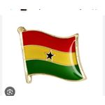 AD Ghana Flag Lapel Pin - Multicolour
