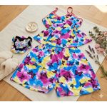 Fashion 3 in 1 ladies night wear-multi colors - image 2