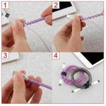 ShebSheb 5‑Piece Butterfly Pattern Charger & Cable Protector Set with Strap for iPhone 20W Adapter - image 7