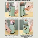 Generic 3 in 1 Kitchen Grater, Vegetable Cutter for Cheese, Vegetables, Nuts, Potatoes - image 7