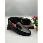China Image Premium Men's Black Leather Loafers -Slip-On - image 2