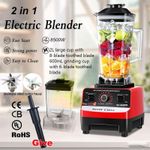 product_image_name-SILVER CREST-2L Industrial 8500W Food Crusher Blender With 2 Jar - Black/Red-2
