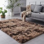 product_image_name-EiFESS-Shag Area Rug, 4'x6' Tie-Dyed Coffee Living Room Rug-1