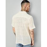 product_image_name-Generic-Men Dress Shirt Fashion Sexy Transparent Lace Long Sleeve Slim Fit - White-3