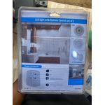 product_image_name-Generic-3 Pcs LED Closet Wardrobe Night Light With Remote Control(White)-2