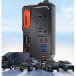 product_image_name-Yaticrab-200W Vehicle Power Inverter 12V/24V Universal | Upgraded Chip | Digital Display | QC3.0 Fast Charging-6