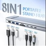Generic USB-C docking station laptop stand with 4K HDMI port