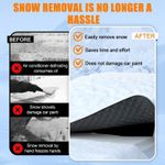 Generic Car Windshield Protector - Foldable Front Windshield Cover, Magnetic Windshield Shield - Black - image 5