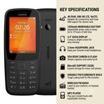 Nokia Imported 220 Feature Phone - 4G - Black