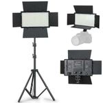 Generic Pro LED 800 Professional LED Light Kit – Adjustable Brightness & Color. Black