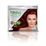 Nisha Copper Red Permanent Cream Hair Color 20gm Colourant + 20ml Developer (Pack of 10)
