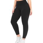 Women’s High-Waist Stretch Leggings-Black.